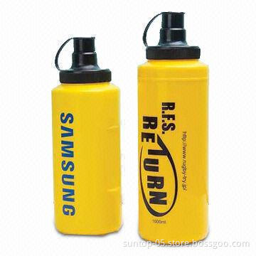Water Bottle, Made of PP, with Capacity of 1,000mL